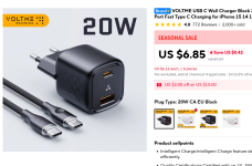 Screenshot 2026-03-03 at 09-08-48 VOLTME USB C Wall Charger Block 20W Power Delivery QC3.0 USB...png